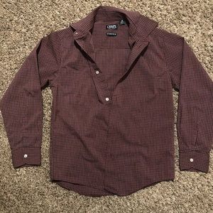 Chaps boys Med 10/12 button down shirt
